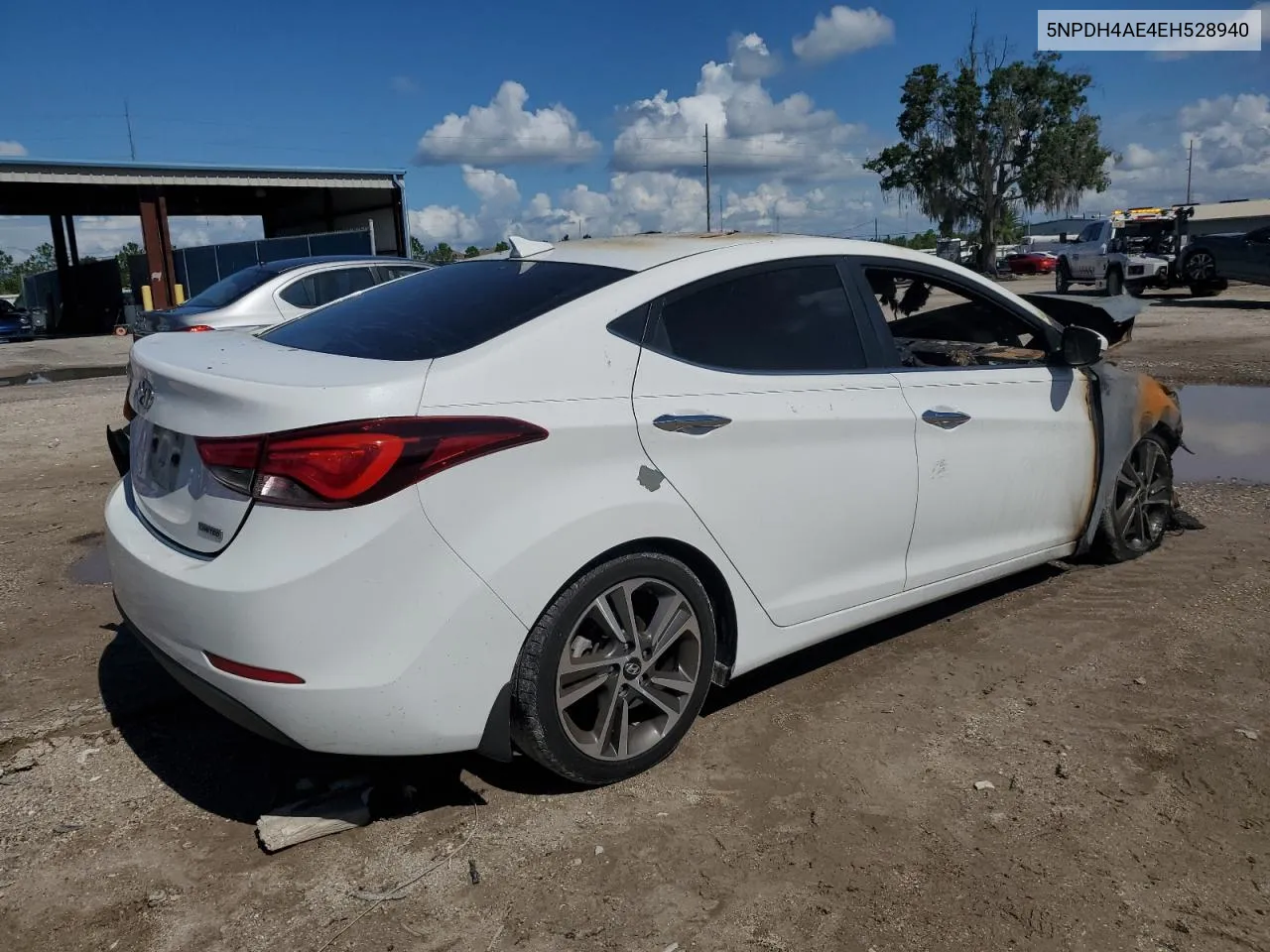 2014 Hyundai Elantra Se VIN: 5NPDH4AE4EH528940 Lot: 63886114