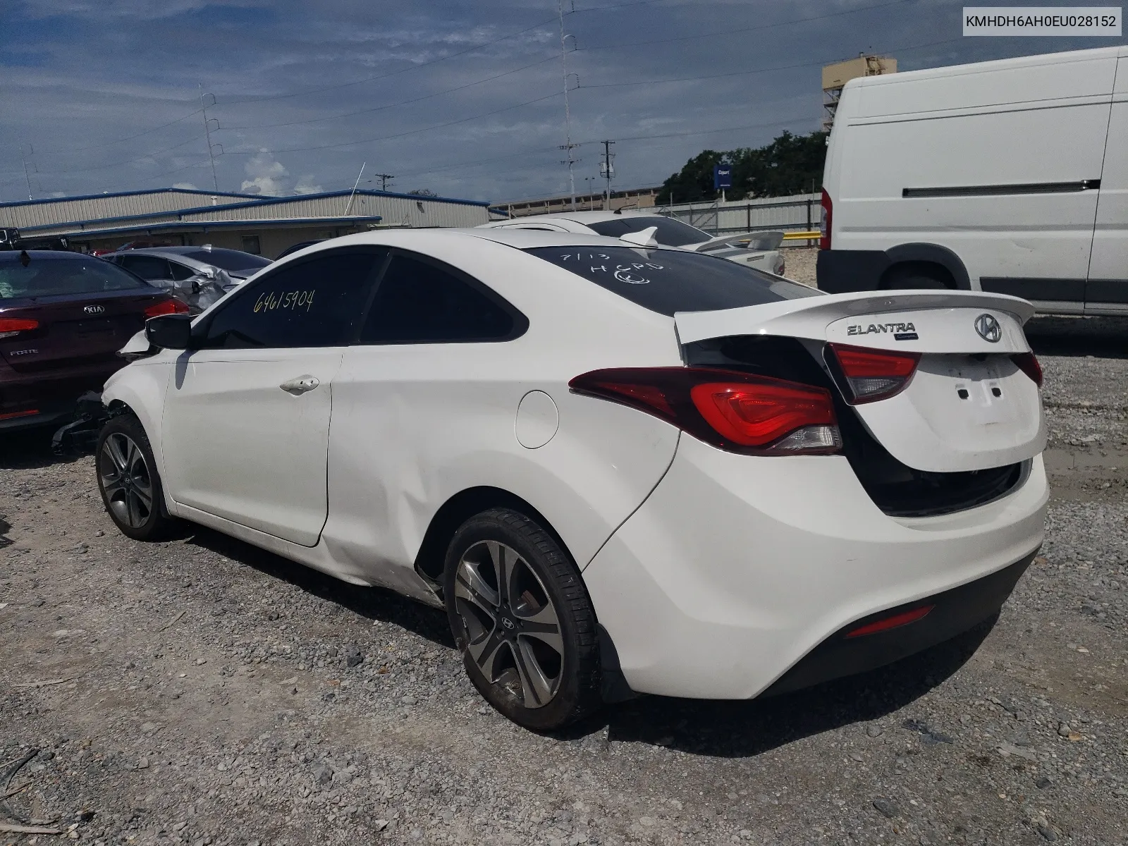 KMHDH6AH0EU028152 2014 Hyundai Elantra Coupe Gs