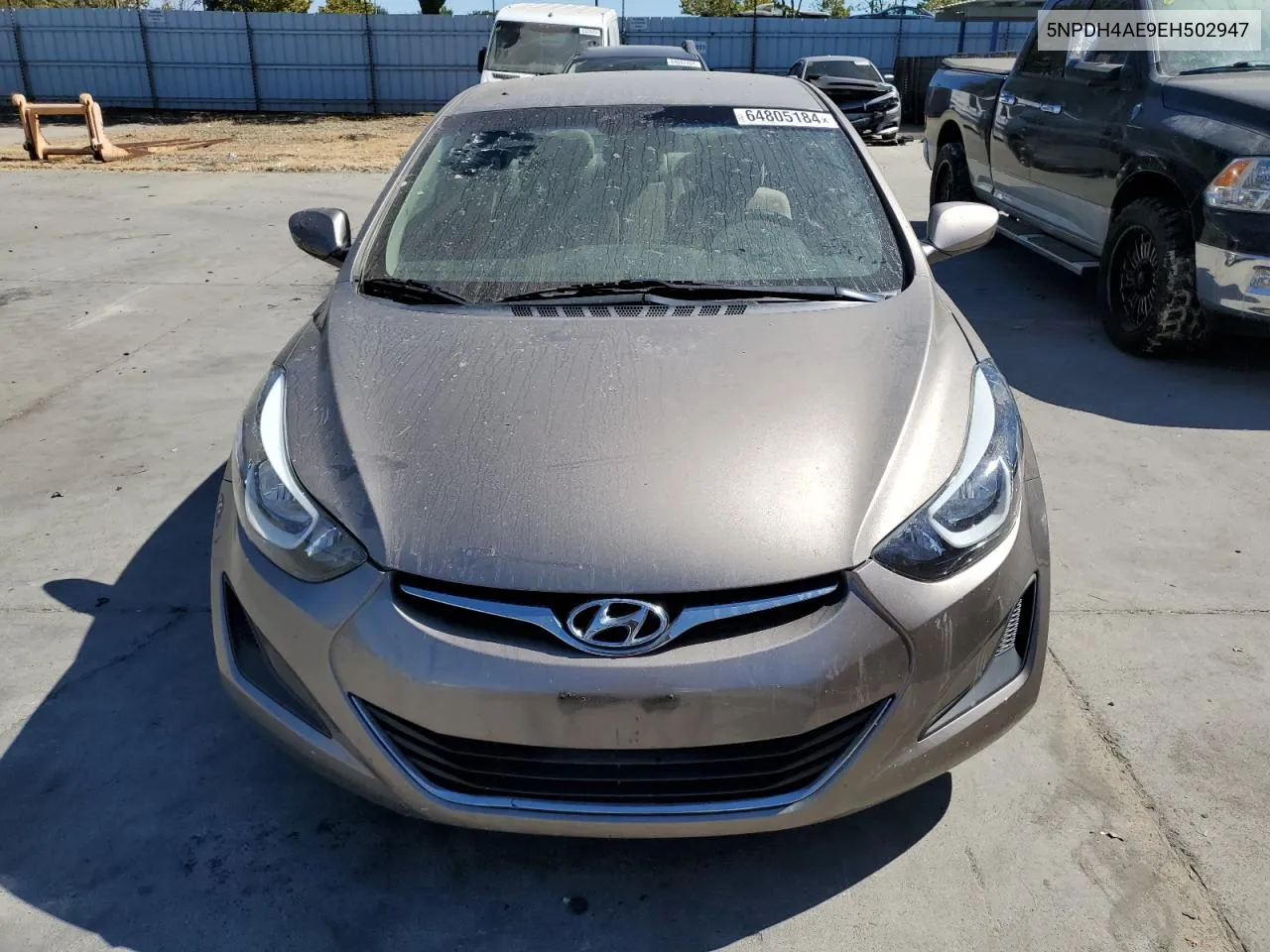 2014 Hyundai Elantra Se VIN: 5NPDH4AE9EH502947 Lot: 64805184