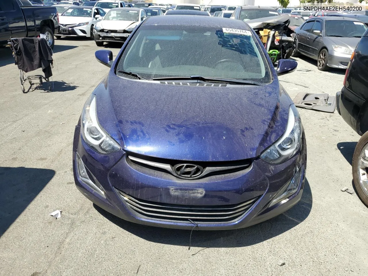 2014 Hyundai Elantra Se VIN: 5NPDH4AE2EH540200 Lot: 65435764