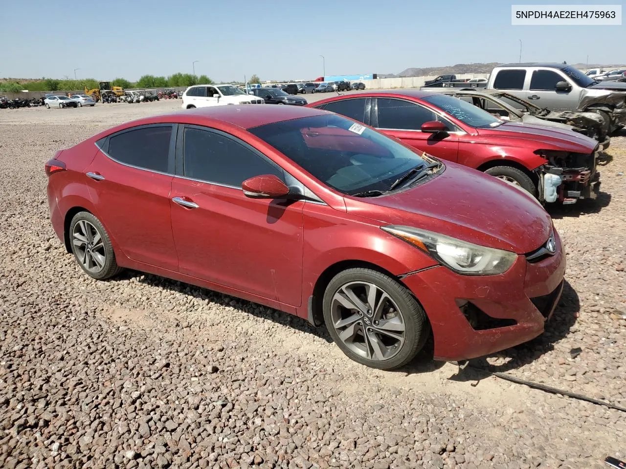 2014 Hyundai Elantra Se VIN: 5NPDH4AE2EH475963 Lot: 65539694