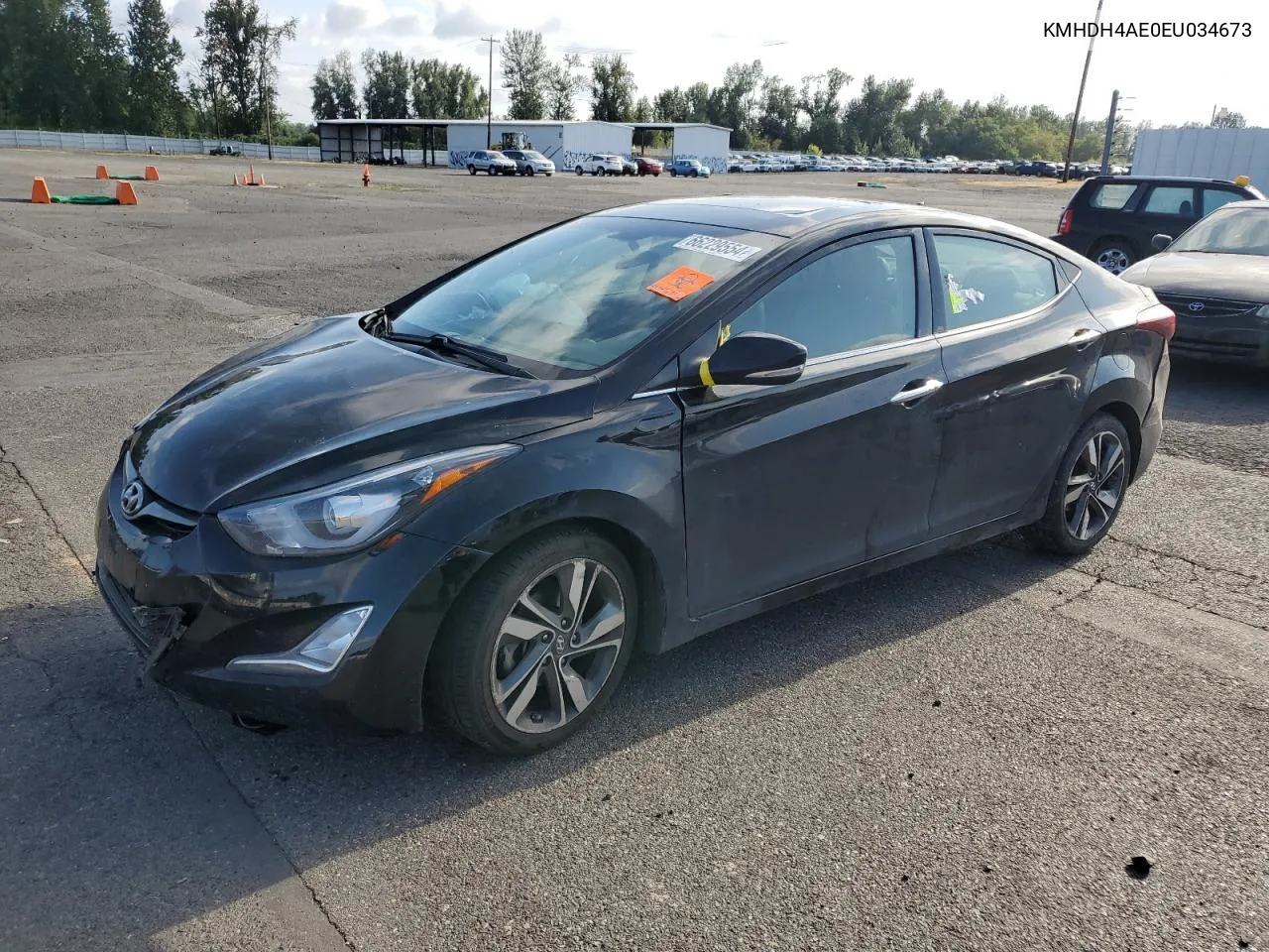 KMHDH4AE0EU034673 2014 Hyundai Elantra Se