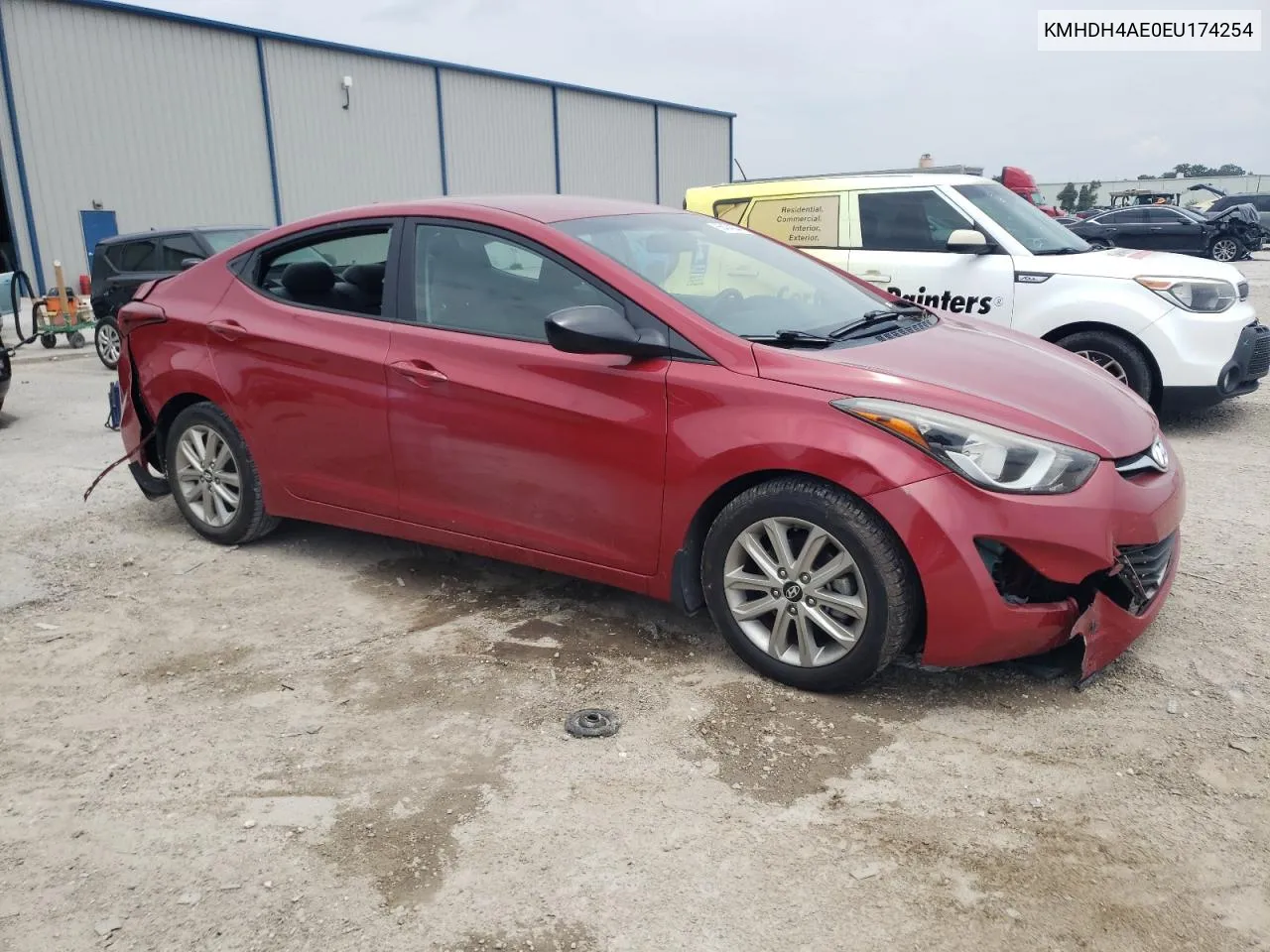 2014 Hyundai Elantra Se VIN: KMHDH4AE0EU174254 Lot: 66404634