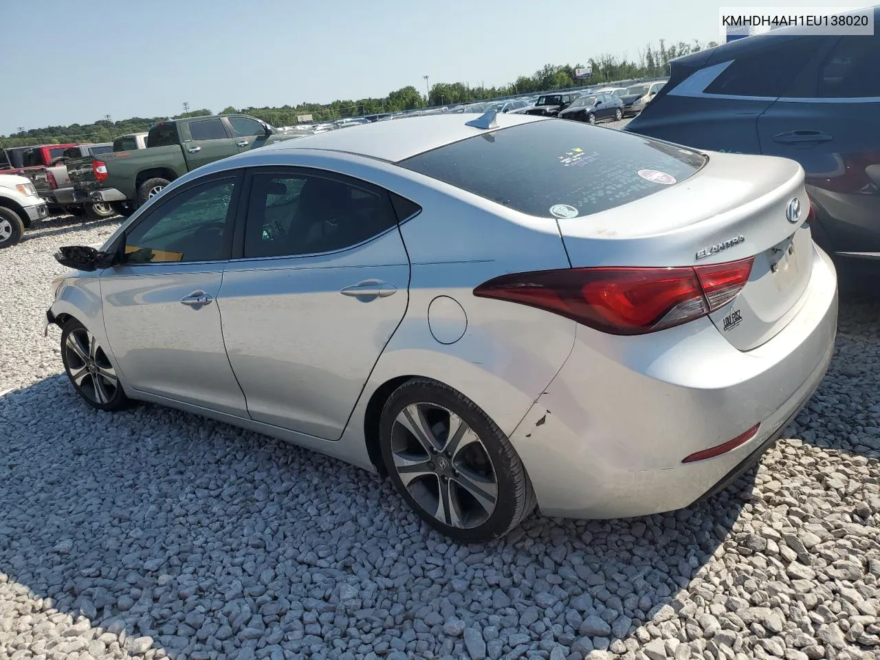 2014 Hyundai Elantra Se VIN: KMHDH4AH1EU138020 Lot: 66944374