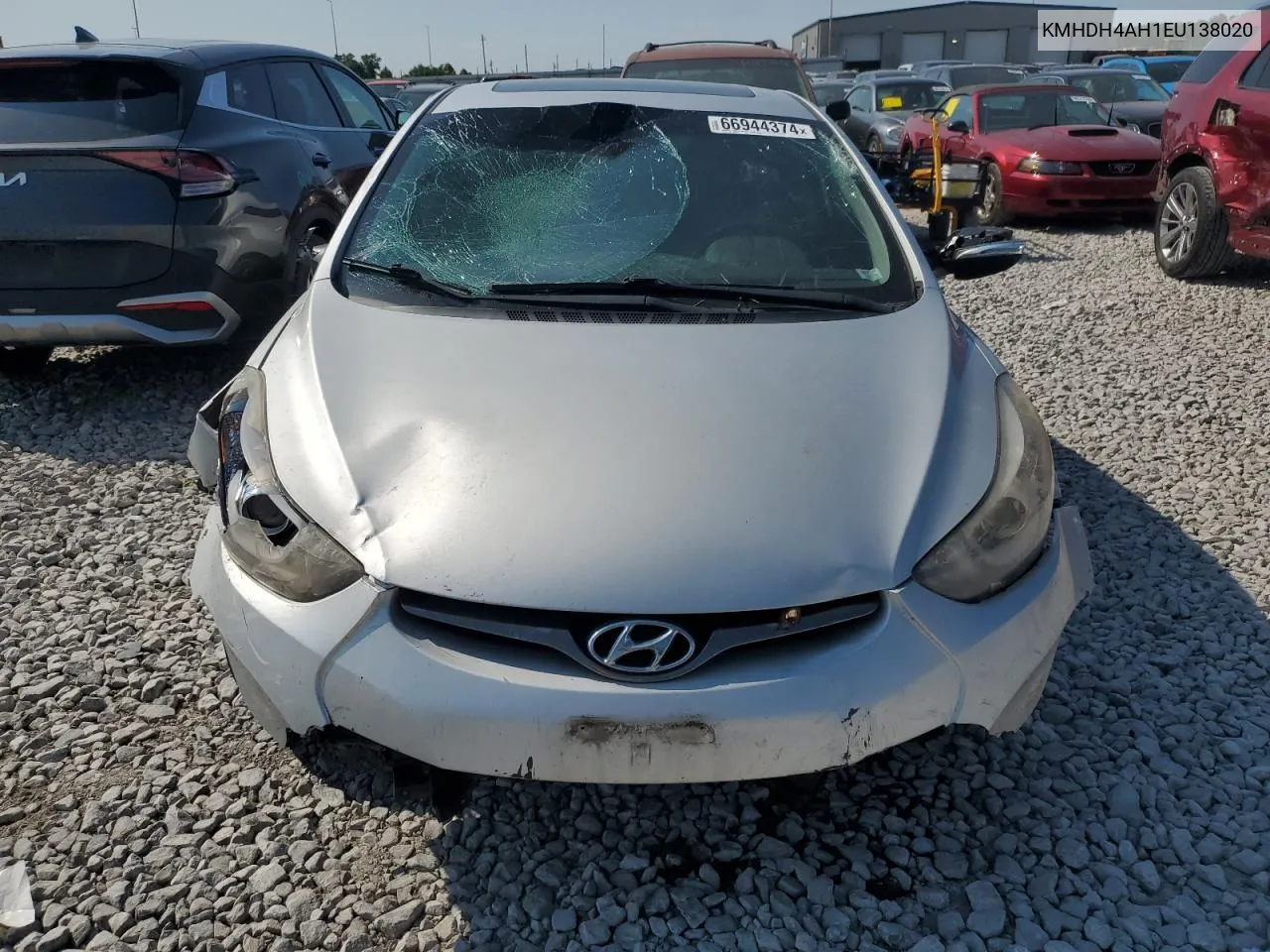 2014 Hyundai Elantra Se VIN: KMHDH4AH1EU138020 Lot: 66944374