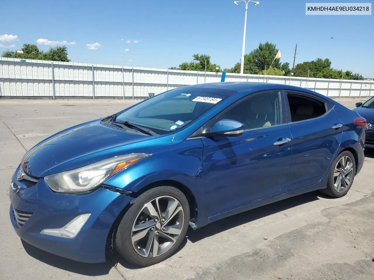 2014 Hyundai Elantra Se VIN: KMHDH4AE9EU034218 Lot: 67349184