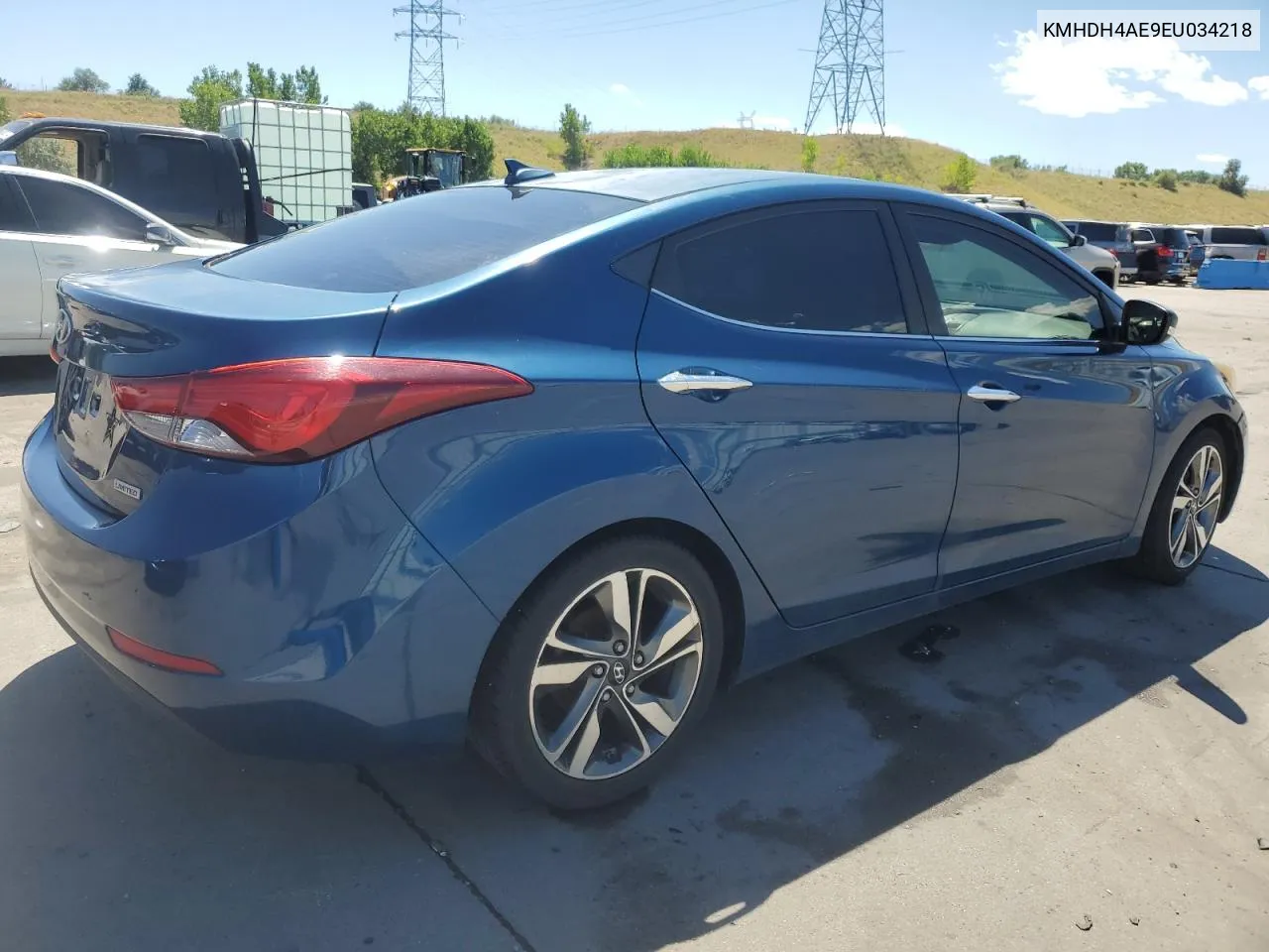 2014 Hyundai Elantra Se VIN: KMHDH4AE9EU034218 Lot: 67349184