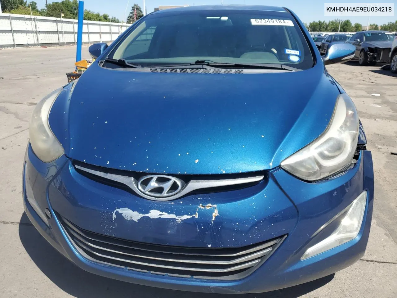 KMHDH4AE9EU034218 2014 Hyundai Elantra Se