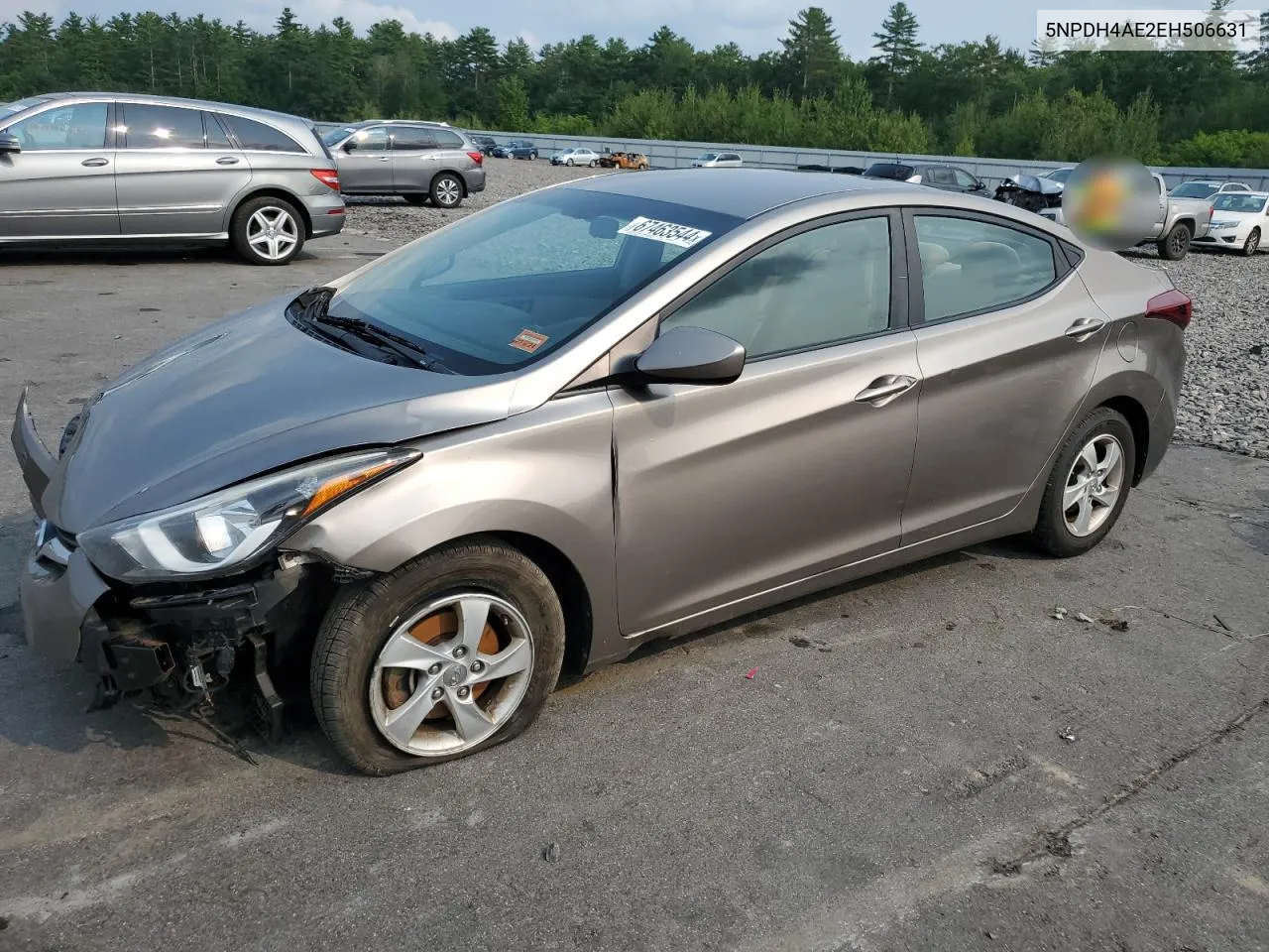 2014 Hyundai Elantra Se VIN: 5NPDH4AE2EH506631 Lot: 67463544