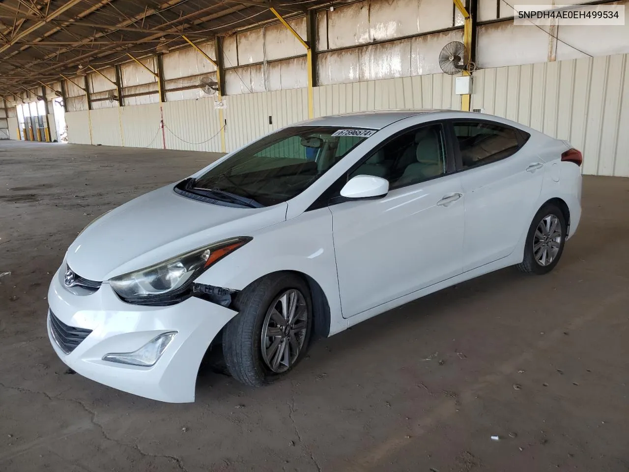 2014 Hyundai Elantra Se VIN: 5NPDH4AE0EH499534 Lot: 67596574