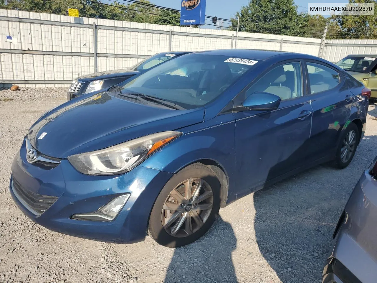 2014 Hyundai Elantra Se VIN: KMHDH4AEXEU202870 Lot: 67935424