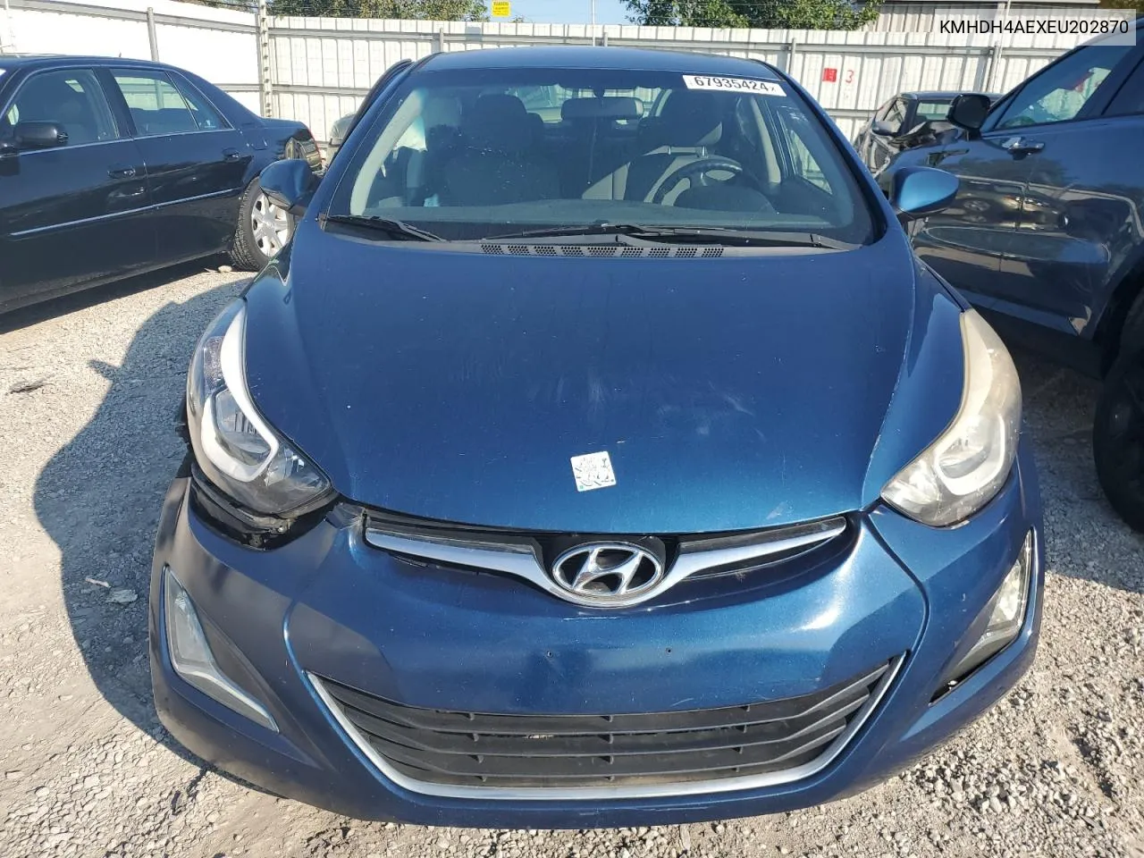 2014 Hyundai Elantra Se VIN: KMHDH4AEXEU202870 Lot: 67935424