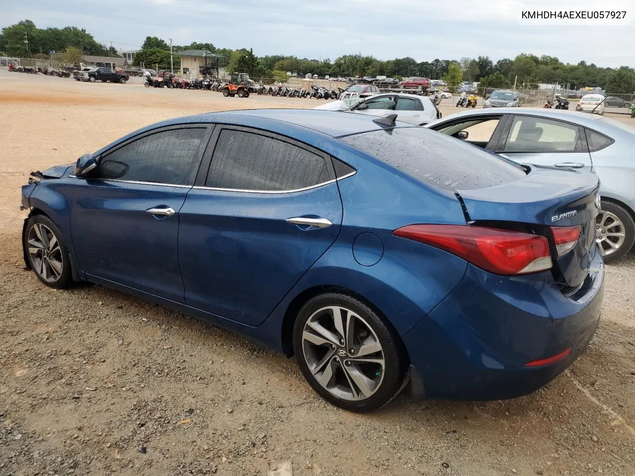 KMHDH4AEXEU057927 2014 Hyundai Elantra Se