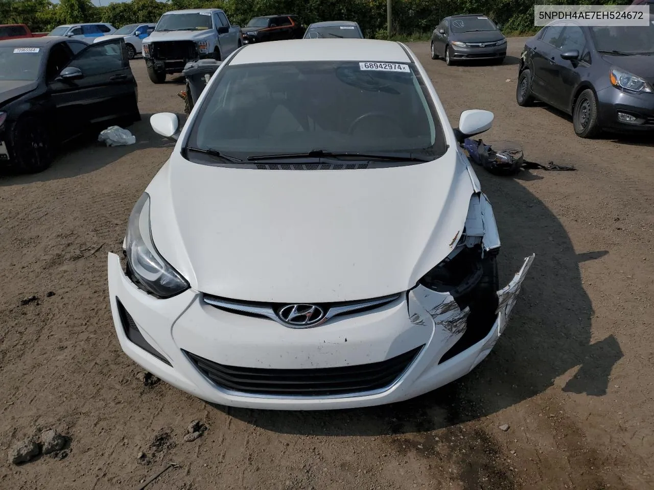 2014 Hyundai Elantra Se VIN: 5NPDH4AE7EH524672 Lot: 68942974