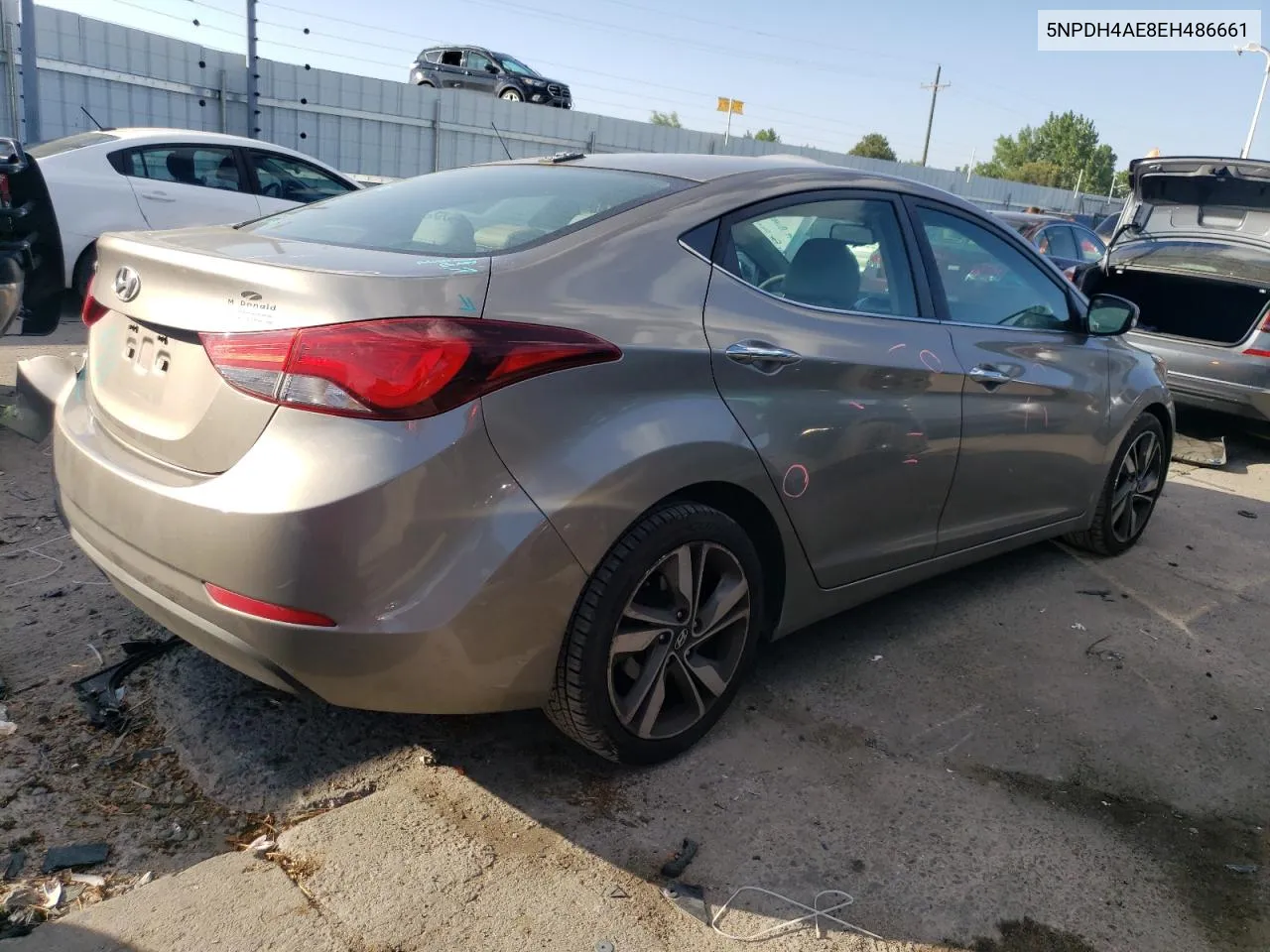 2014 Hyundai Elantra Se VIN: 5NPDH4AE8EH486661 Lot: 69652094