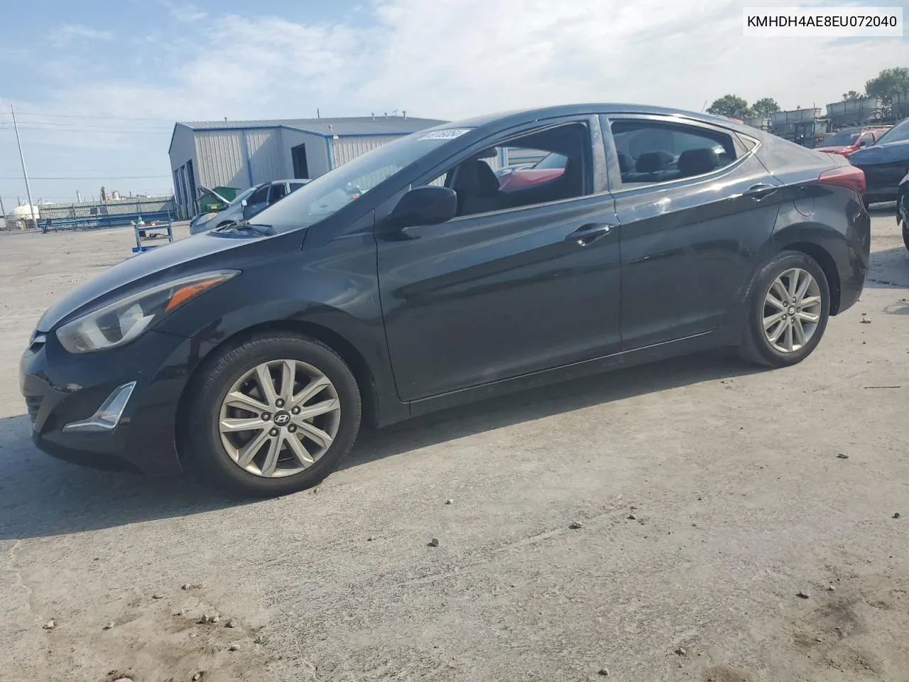 KMHDH4AE8EU072040 2014 Hyundai Elantra Se