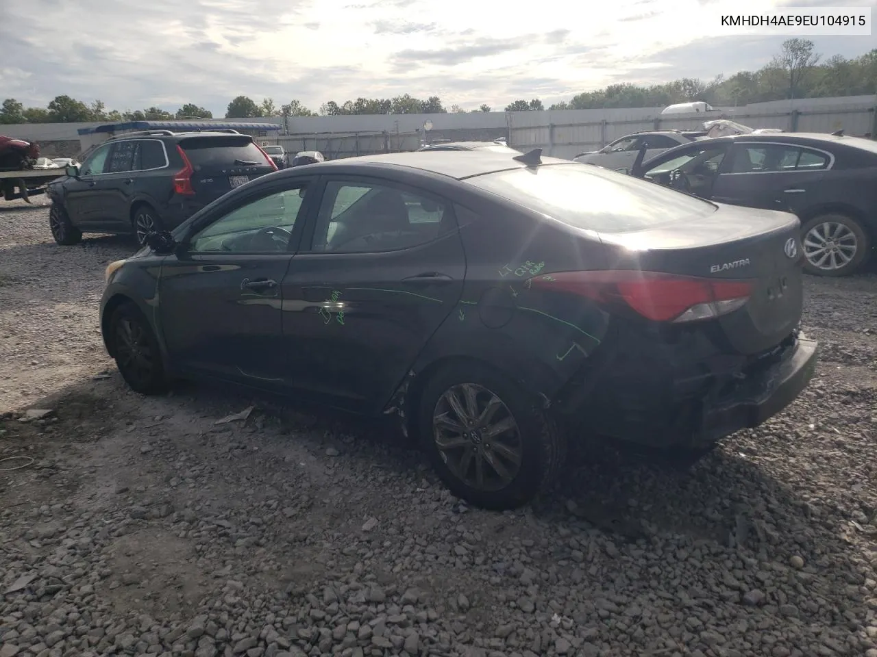 KMHDH4AE9EU104915 2014 Hyundai Elantra Se