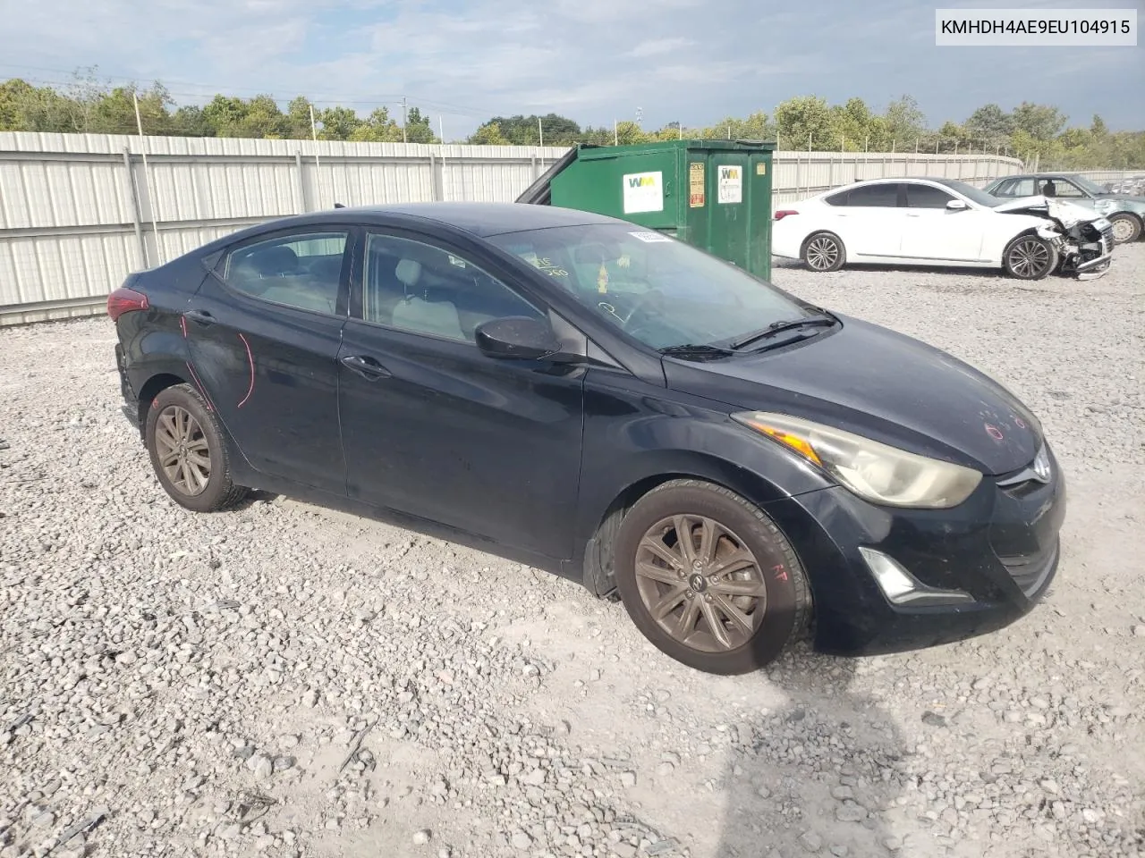 2014 Hyundai Elantra Se VIN: KMHDH4AE9EU104915 Lot: 69935384