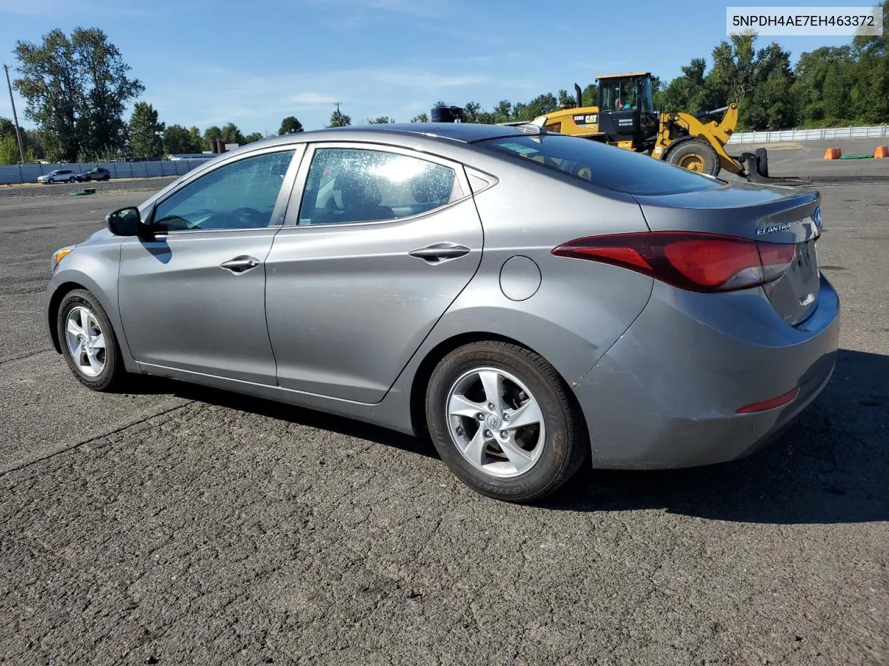 2014 Hyundai Elantra Se VIN: 5NPDH4AE7EH463372 Lot: 70014484