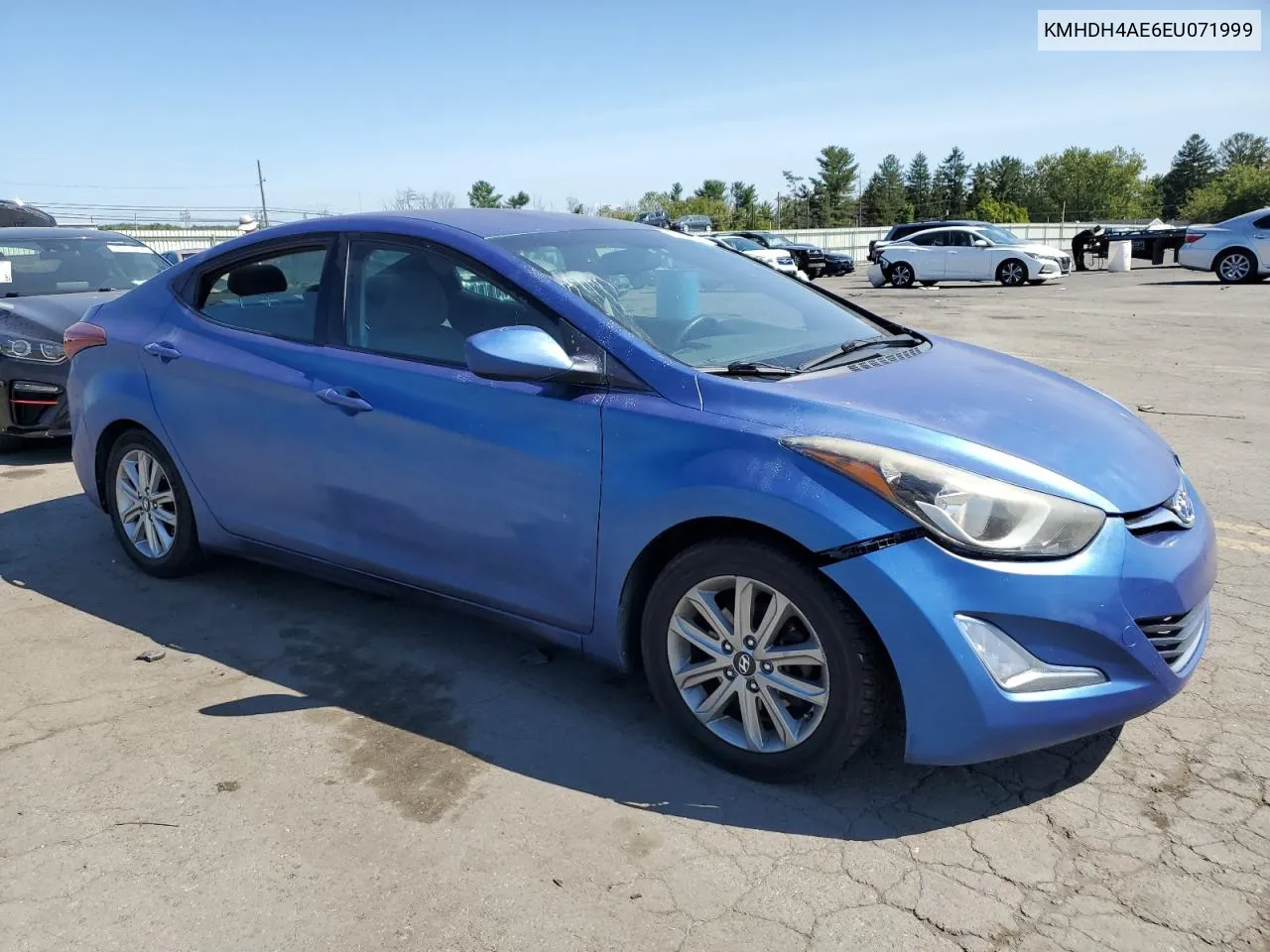 2014 Hyundai Elantra Se VIN: KMHDH4AE6EU071999 Lot: 70296464