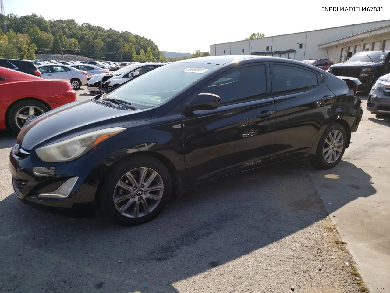 2014 Hyundai Elantra Se VIN: 5NPDH4AE0EH467831 Lot: 70840324