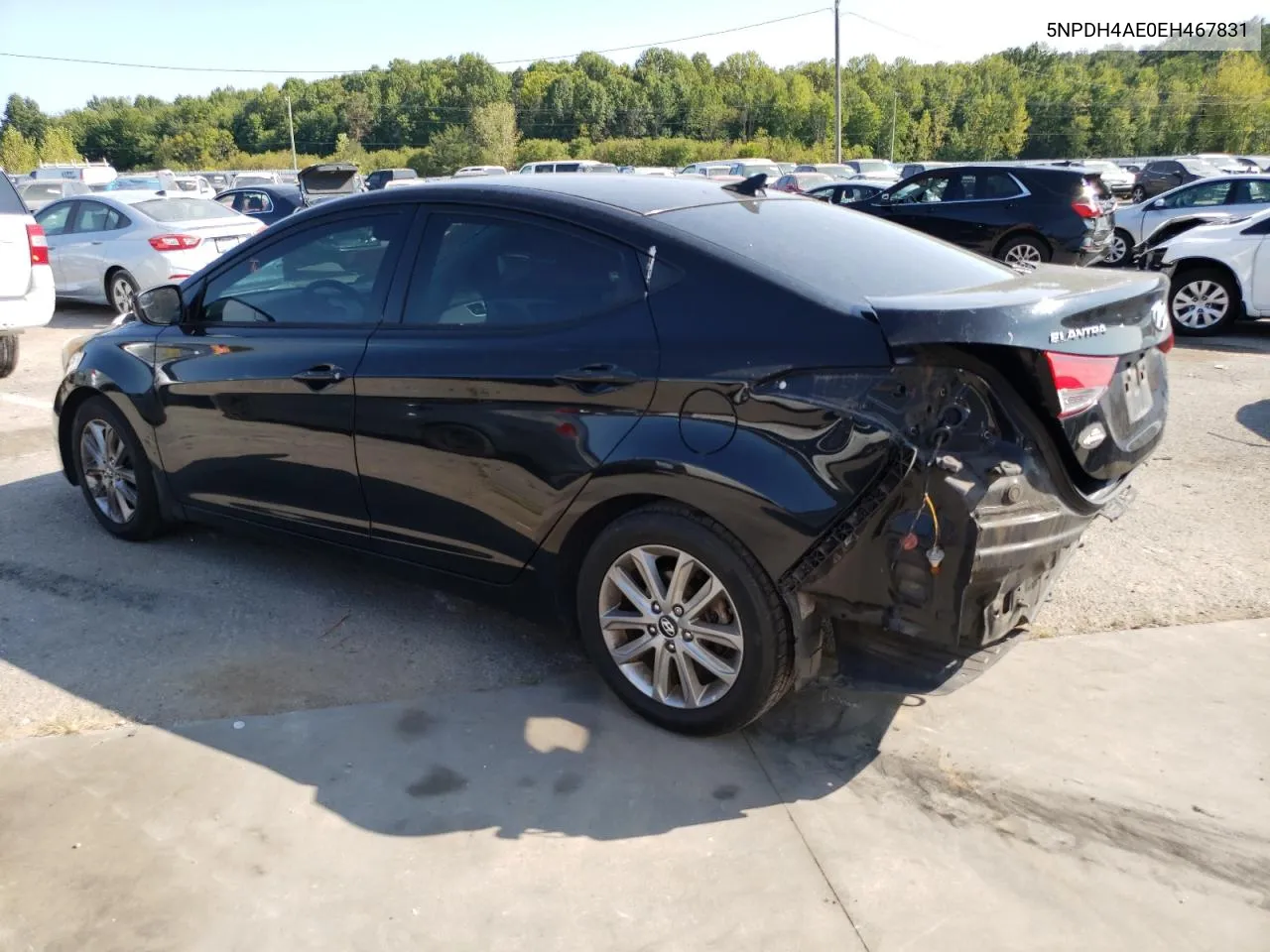 2014 Hyundai Elantra Se VIN: 5NPDH4AE0EH467831 Lot: 70840324