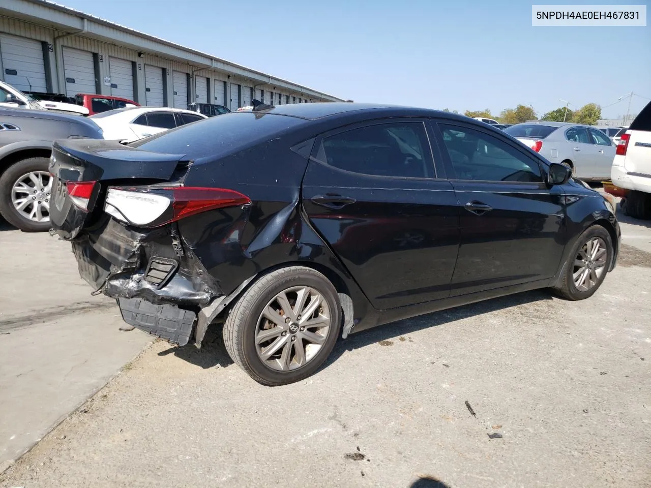 2014 Hyundai Elantra Se VIN: 5NPDH4AE0EH467831 Lot: 70840324