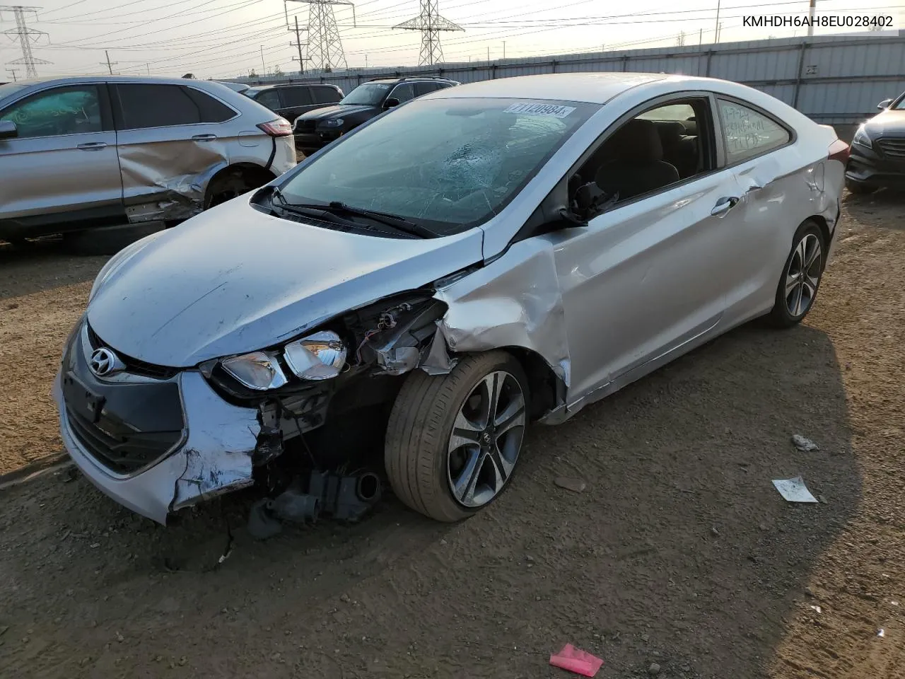 KMHDH6AH8EU028402 2014 Hyundai Elantra Coupe Gs