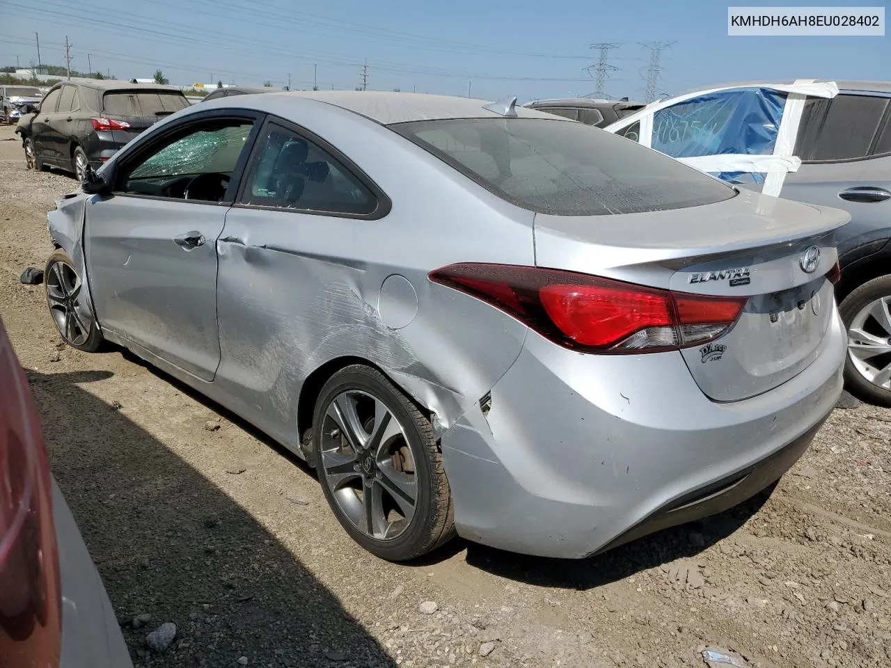 KMHDH6AH8EU028402 2014 Hyundai Elantra Coupe Gs