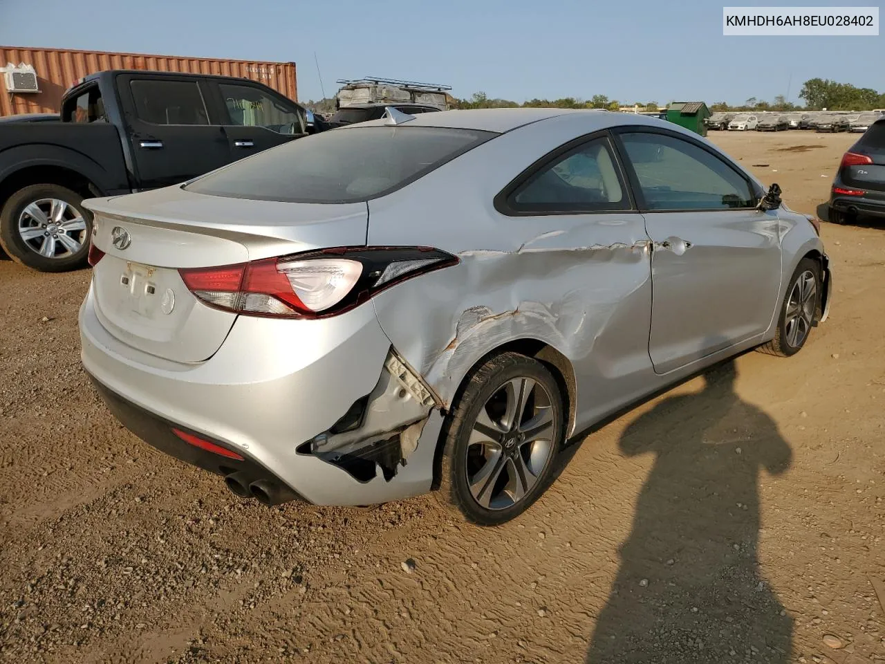 2014 Hyundai Elantra Coupe Gs VIN: KMHDH6AH8EU028402 Lot: 71120984