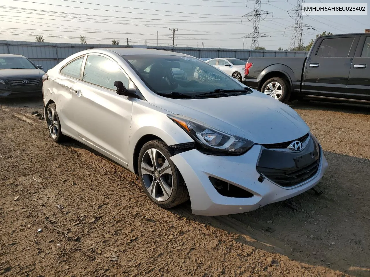 2014 Hyundai Elantra Coupe Gs VIN: KMHDH6AH8EU028402 Lot: 71120984