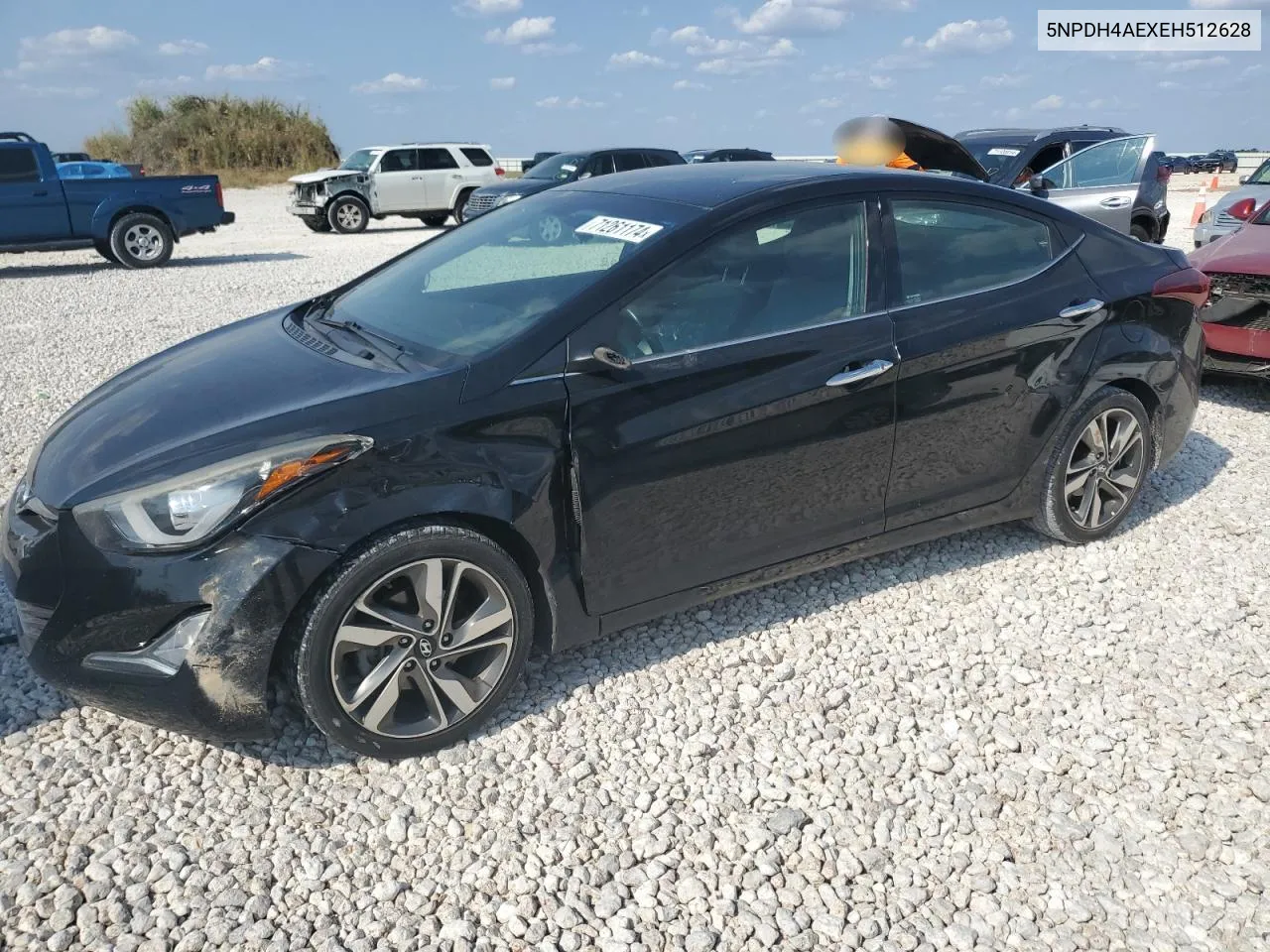 2014 Hyundai Elantra Se VIN: 5NPDH4AEXEH512628 Lot: 71261174