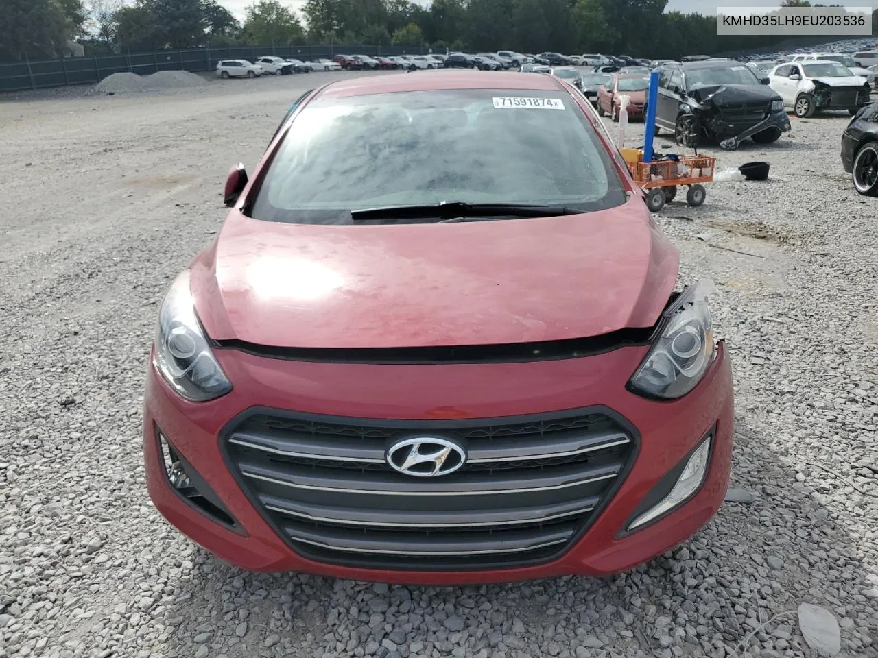 2014 Hyundai Elantra Gt VIN: KMHD35LH9EU203536 Lot: 71591874