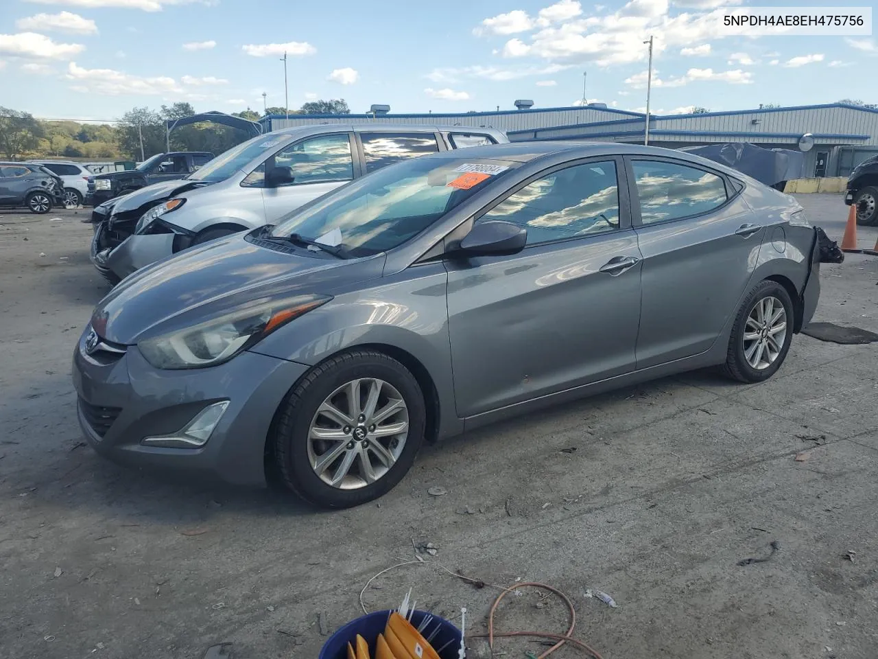 2014 Hyundai Elantra Se VIN: 5NPDH4AE8EH475756 Lot: 71798084