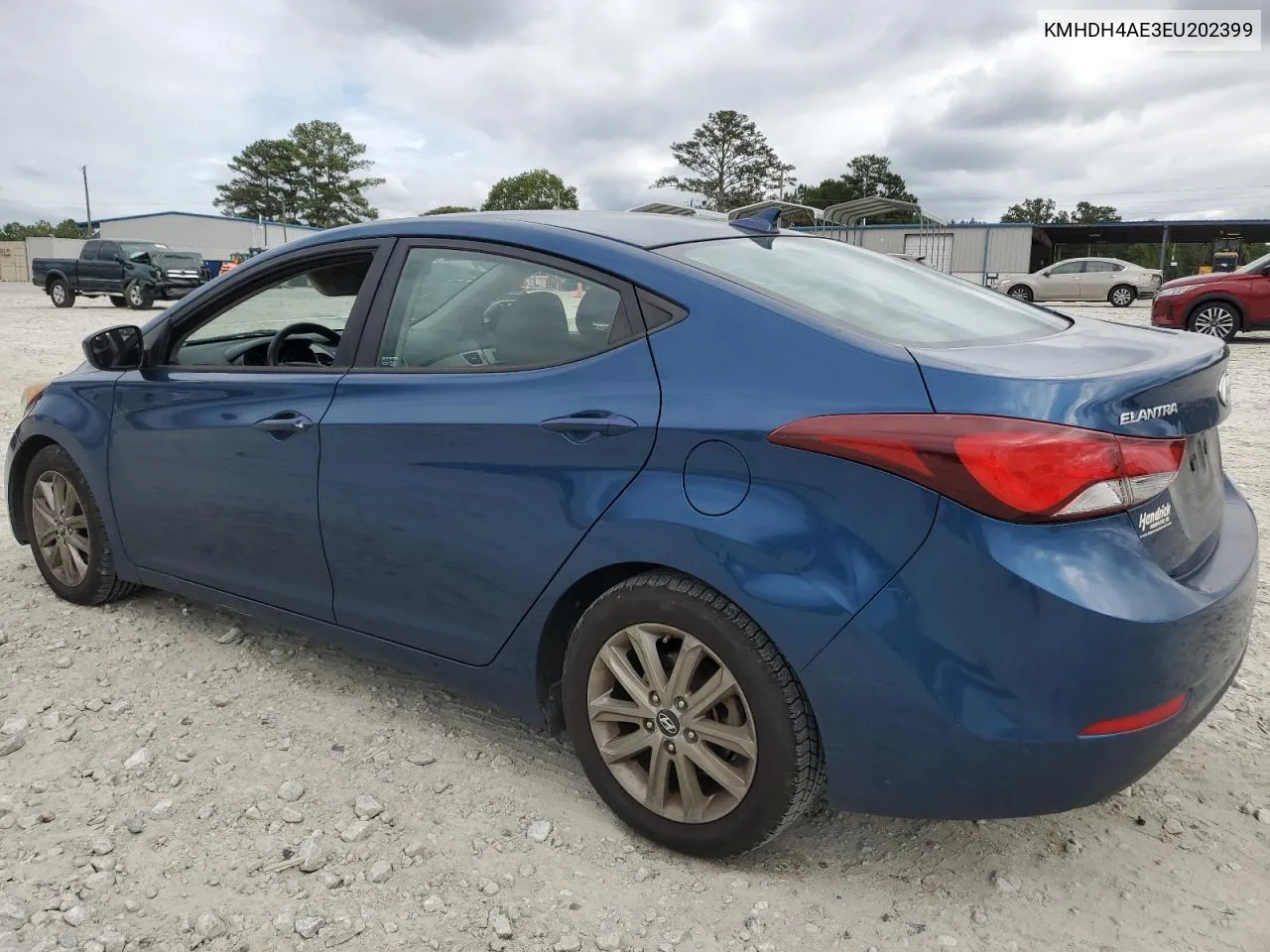 KMHDH4AE3EU202399 2014 Hyundai Elantra Se