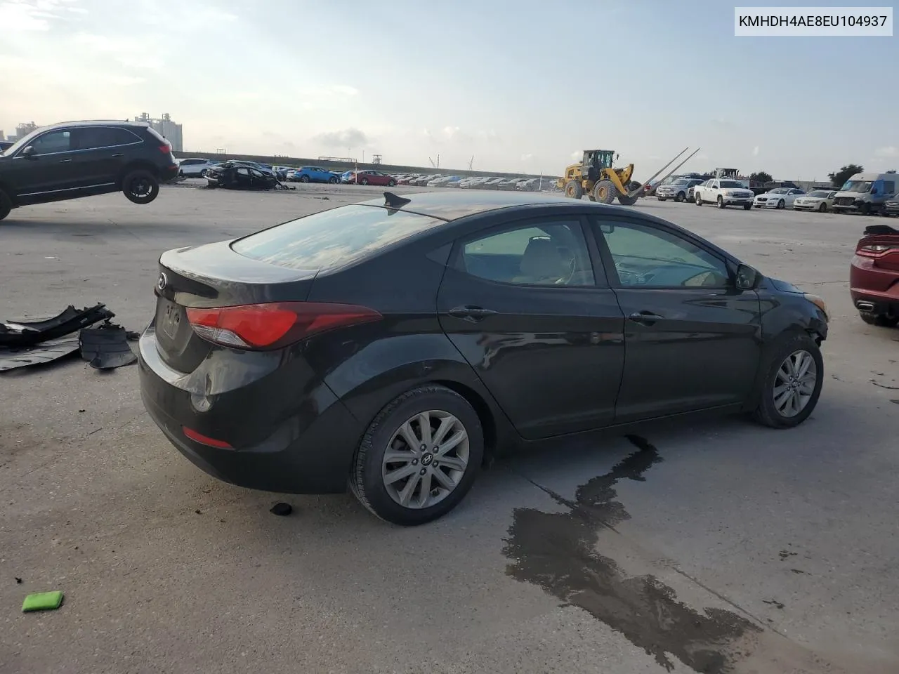 2014 Hyundai Elantra Se VIN: KMHDH4AE8EU104937 Lot: 72048914