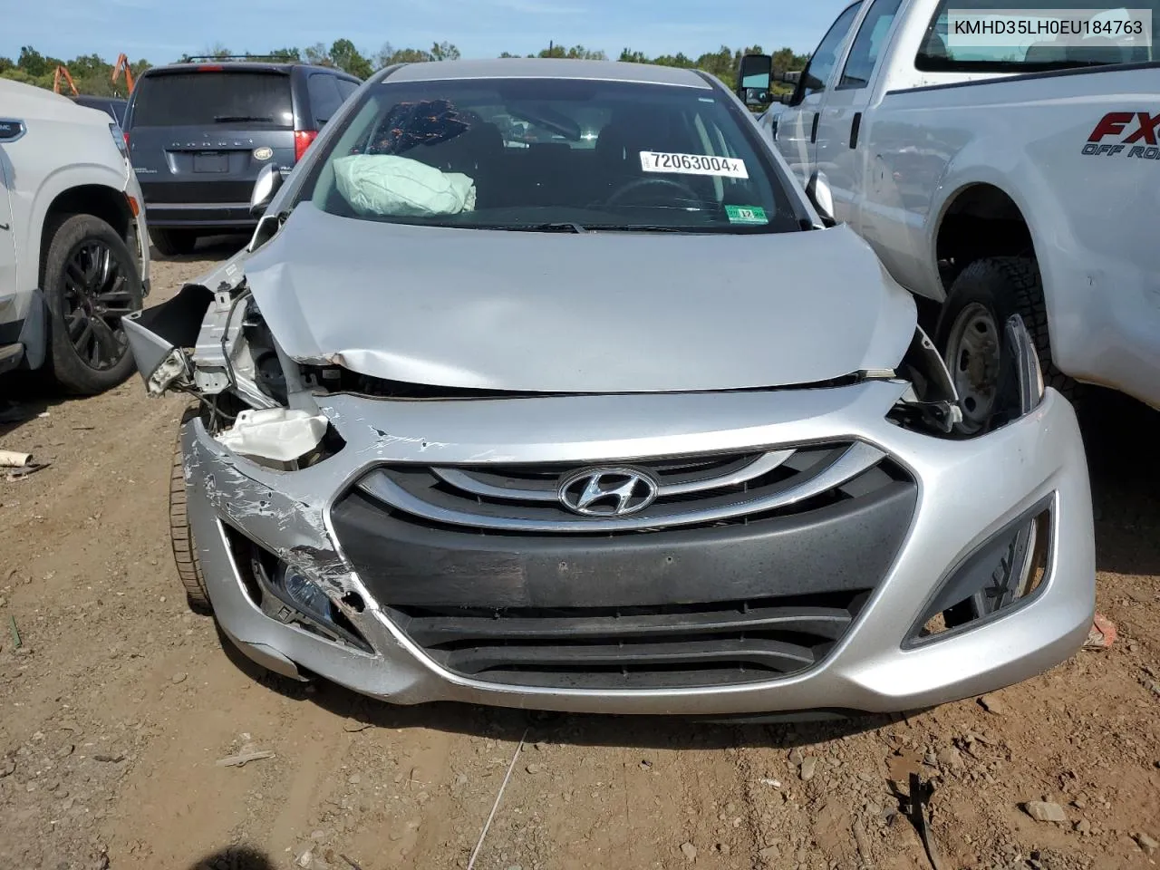 2014 Hyundai Elantra Gt VIN: KMHD35LH0EU184763 Lot: 72063004