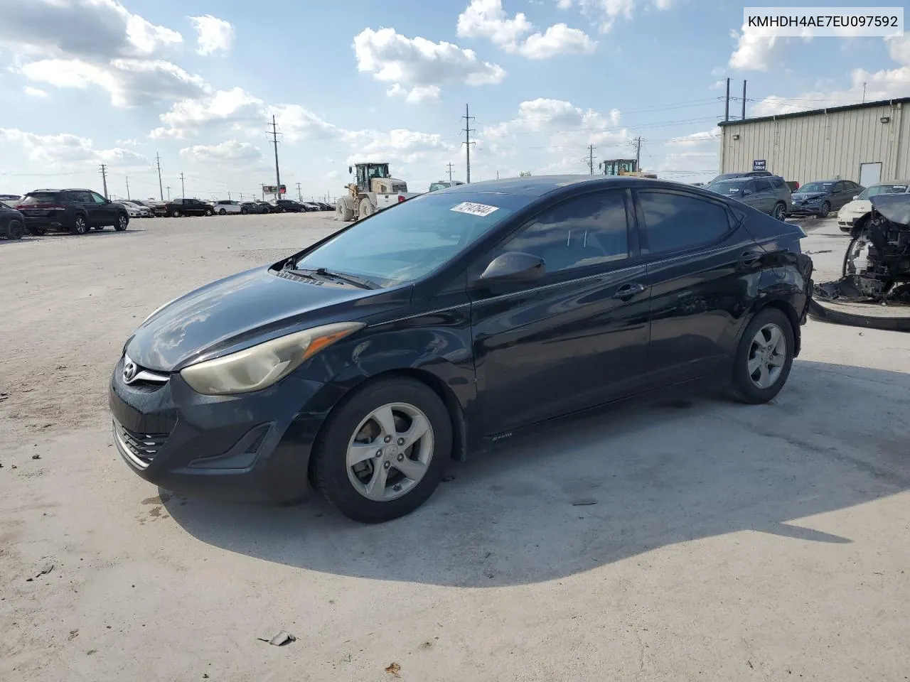 2014 Hyundai Elantra Se VIN: KMHDH4AE7EU097592 Lot: 72147644