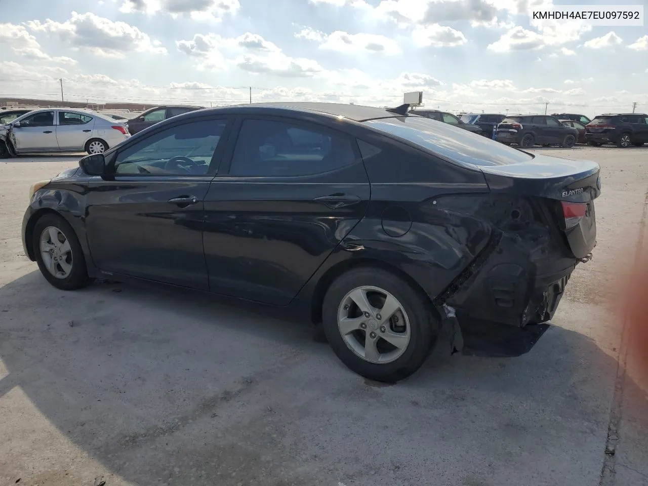 KMHDH4AE7EU097592 2014 Hyundai Elantra Se