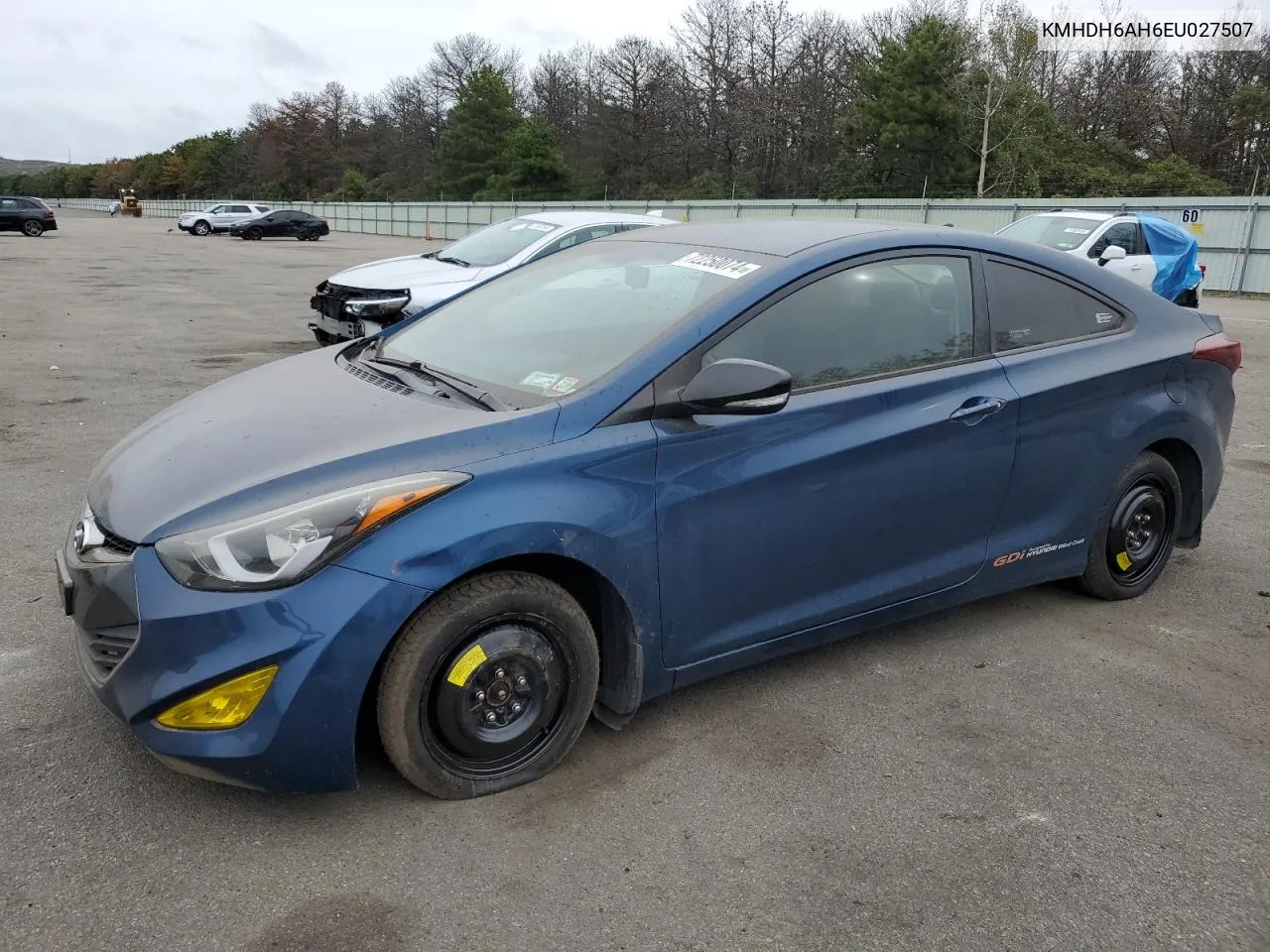 2014 Hyundai Elantra Coupe Gs VIN: KMHDH6AH6EU027507 Lot: 72250074