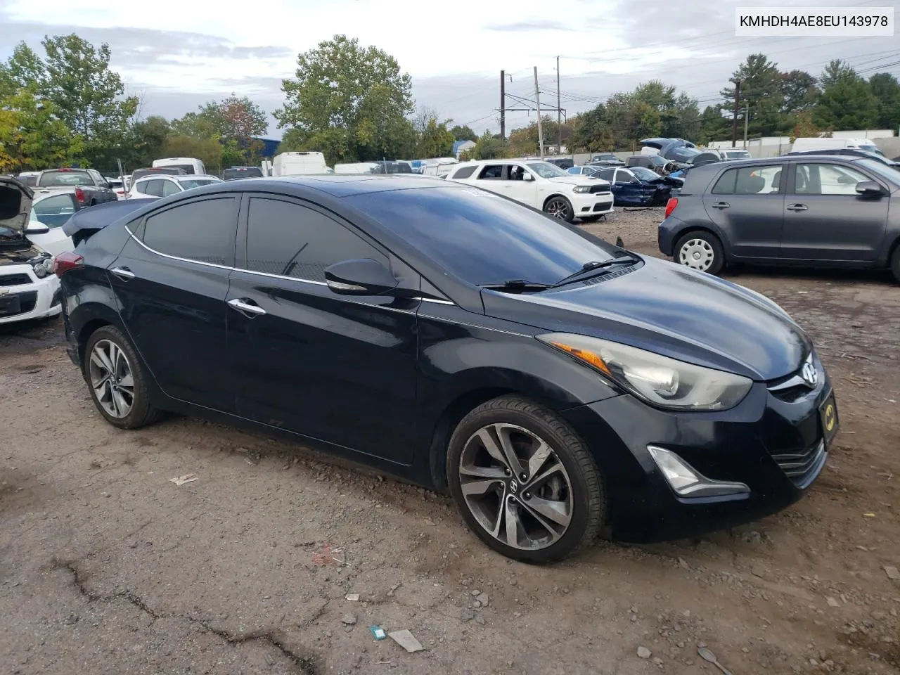 2014 Hyundai Elantra Se VIN: KMHDH4AE8EU143978 Lot: 72582044