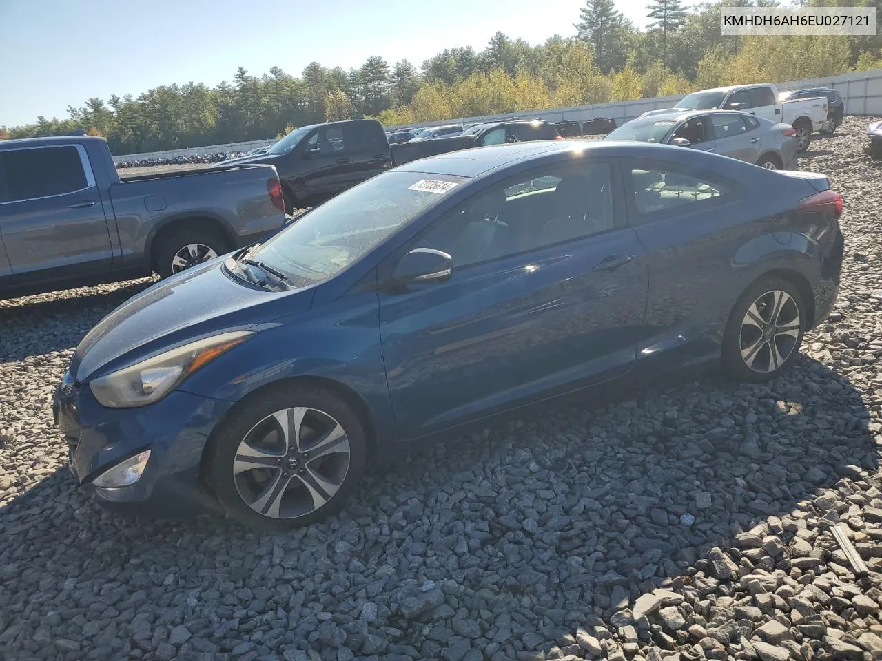 KMHDH6AH6EU027121 2014 Hyundai Elantra Coupe Gs