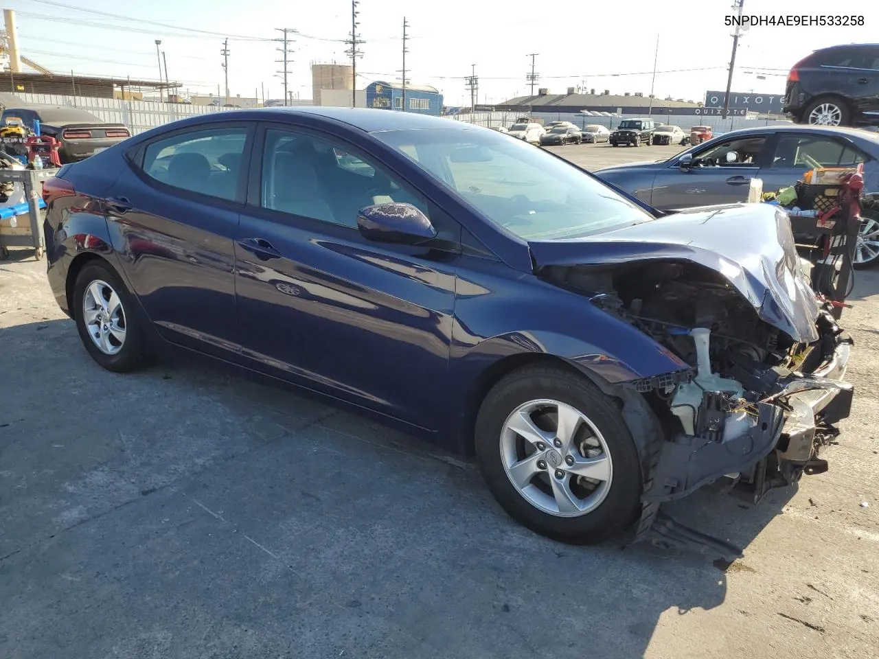 2014 Hyundai Elantra Se VIN: 5NPDH4AE9EH533258 Lot: 72843594