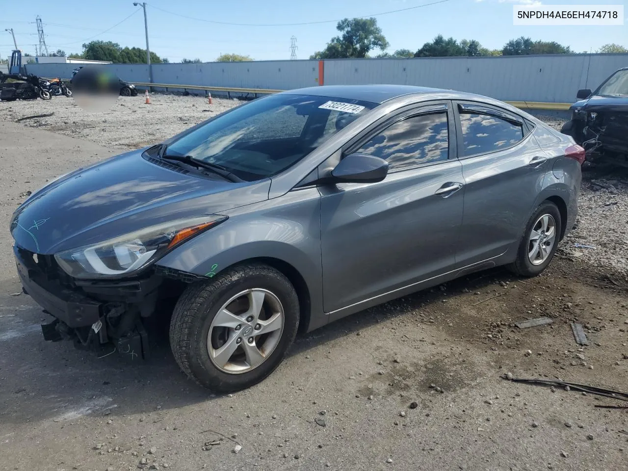 5NPDH4AE6EH474718 2014 Hyundai Elantra Se