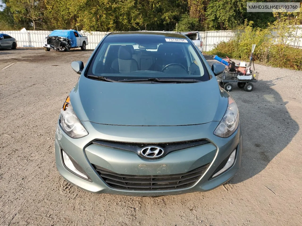 2014 Hyundai Elantra Gt VIN: KMHD35LH6EU193760 Lot: 73748794