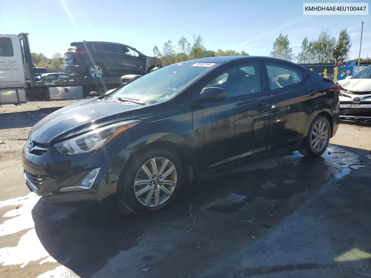 2014 Hyundai Elantra Se VIN: KMHDH4AE4EU100447 Lot: 74380194