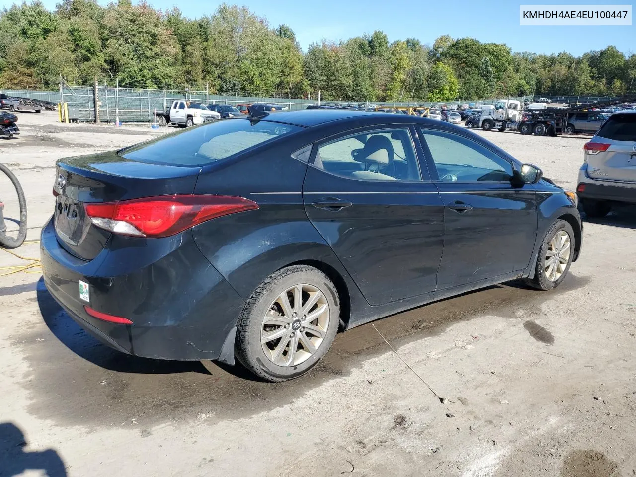 2014 Hyundai Elantra Se VIN: KMHDH4AE4EU100447 Lot: 74380194