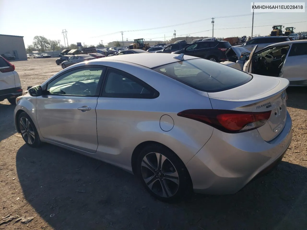 KMHDH6AH1EU028418 2014 Hyundai Elantra Coupe Gs