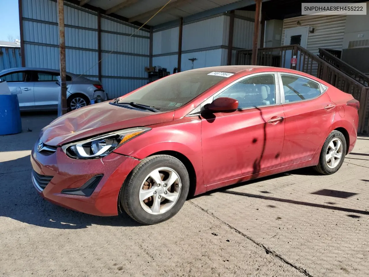 2014 Hyundai Elantra Se VIN: 5NPDH4AE3EH455222 Lot: 74877864