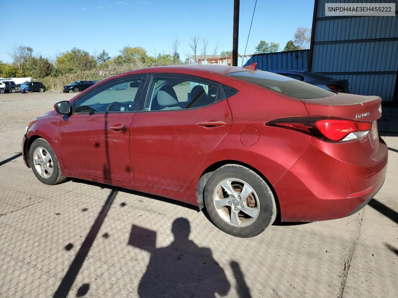 2014 Hyundai Elantra Se VIN: 5NPDH4AE3EH455222 Lot: 74877864